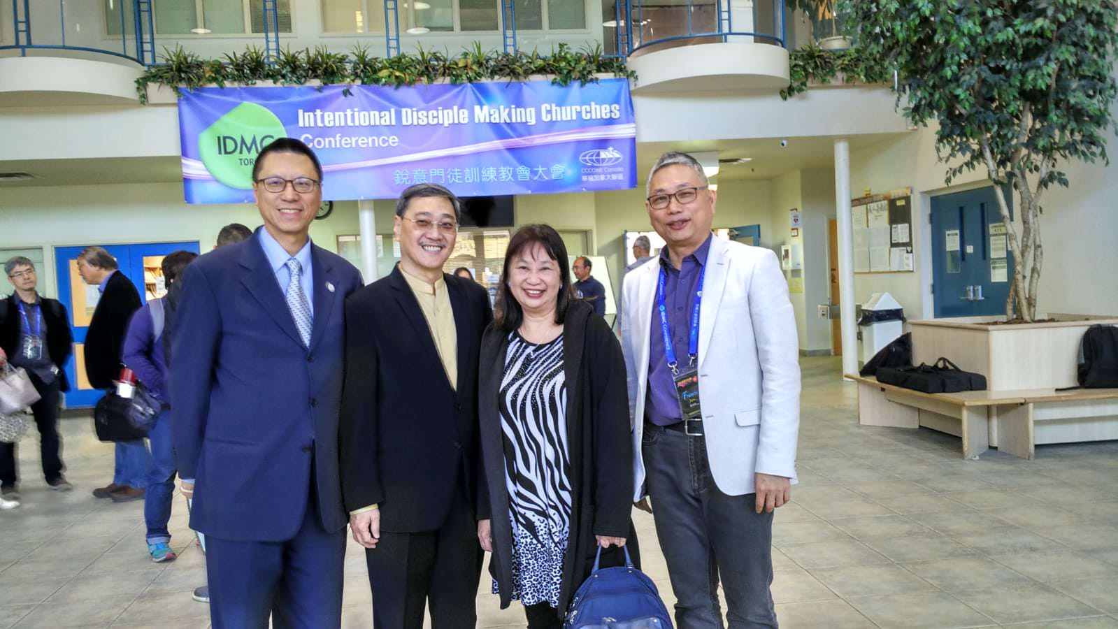    吳克定牧師，曾金發牧師及師母，譚文鈞牧師